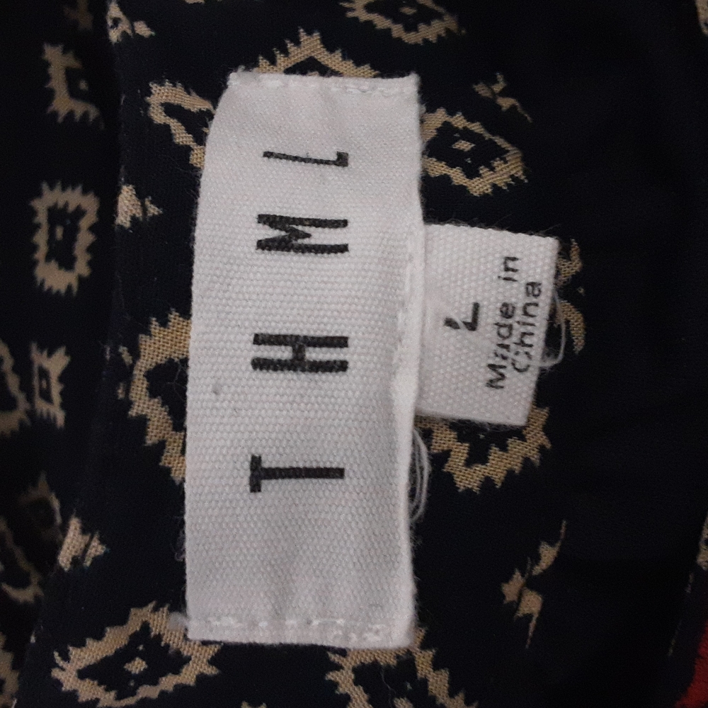 Anthropologie THML faye embroidered halter summer dress womens in size L - Picture 8 of 10